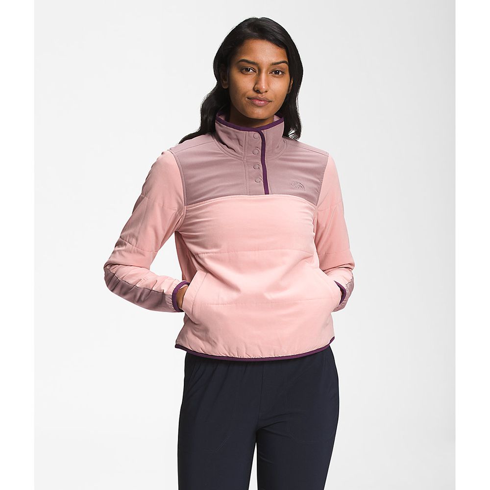 The North Face Sweatshirts Womens Australia - The North Face Mountain Pullover Rose / Light Black Mo